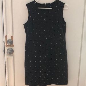 Land’s End Brown Polka dot dress with pockets